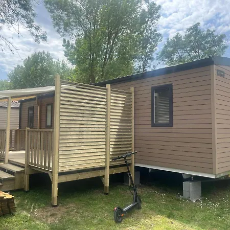 캠프장 Mobilhome 4 Personnes Climatise Camping Les 7 Fonts